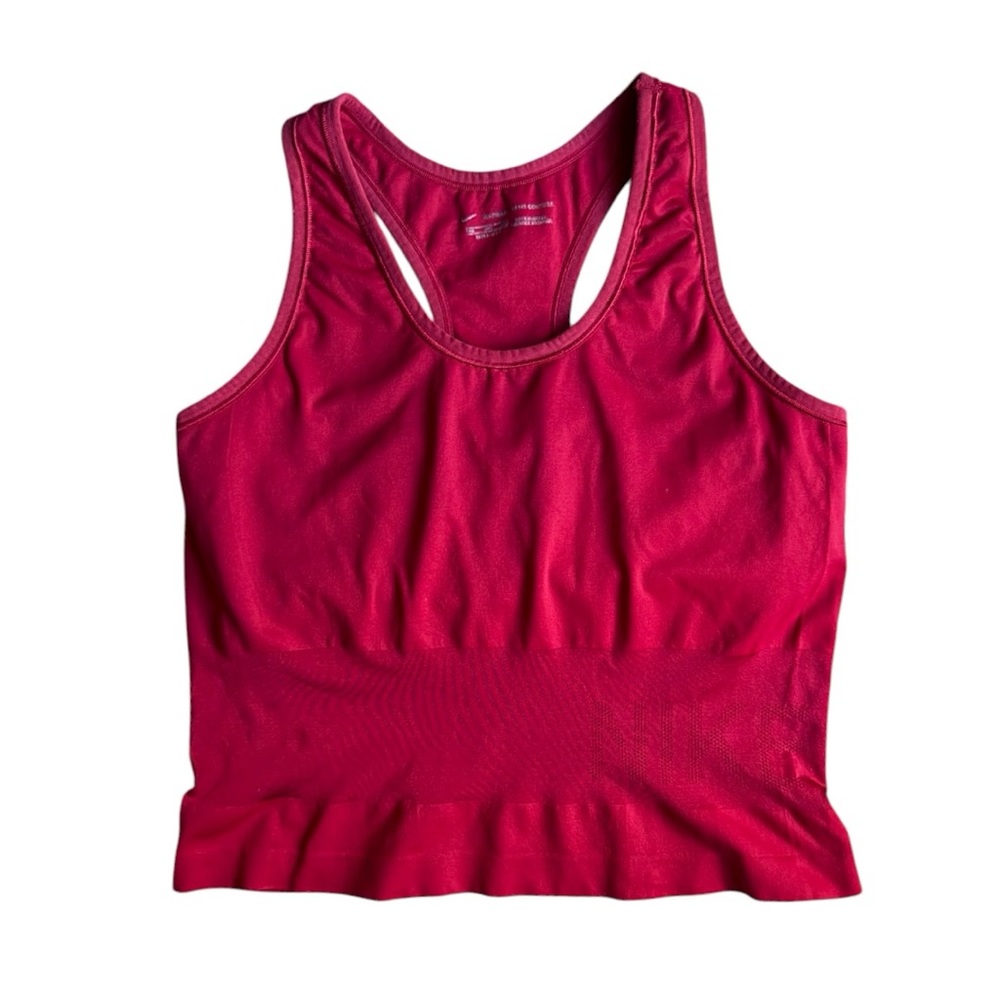 Nike DriFit Seamless Top in Red